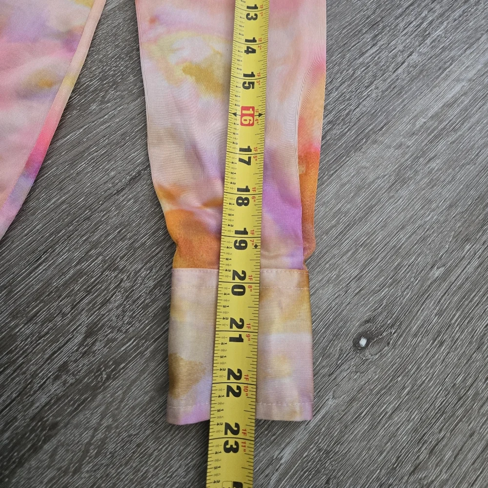 Vintage 70s Lady Manhattan Watercolor Abstract Groovy Pink Blouse - Picture 15 of 15